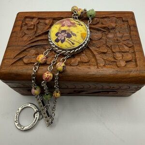 Viva Beads Handmade Clay Beaded Bracelet 7.5”